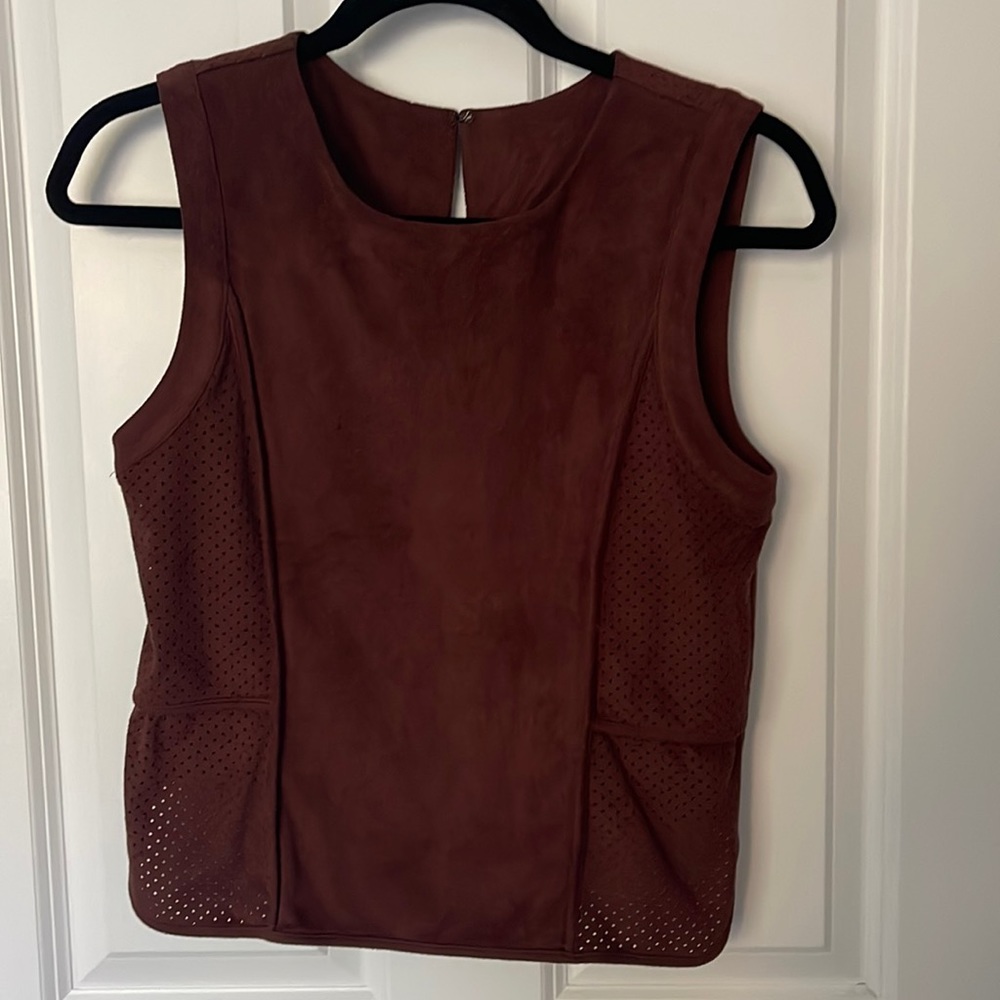 Burgundy | Vintage | Suede | Mesh | Tank